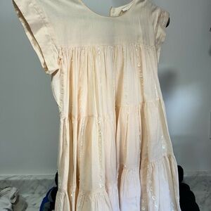 Chloe Cream Kids Casual Dress